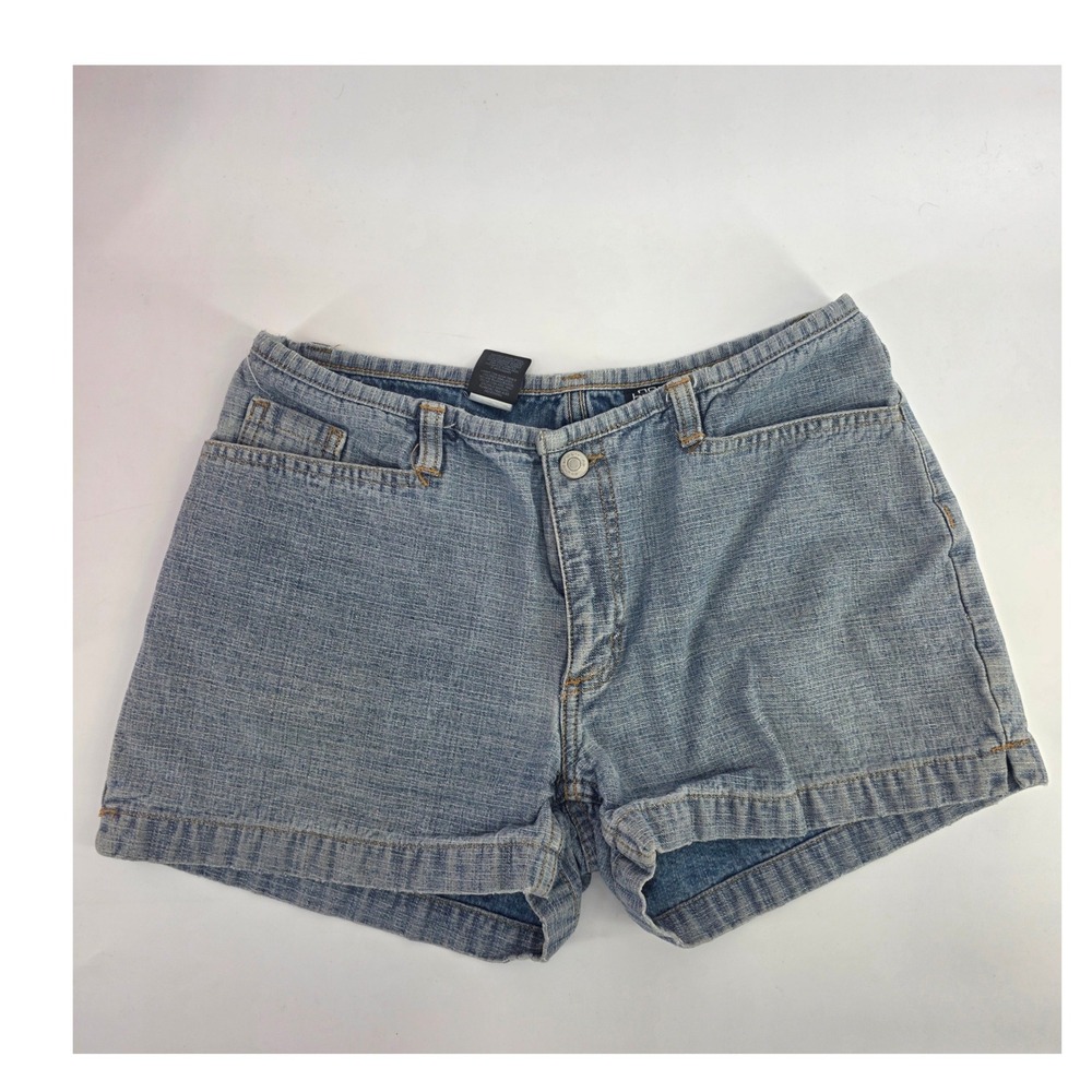 No Boundaries Womens Blue Denim Shorts Y2K Low Rise Size 9 Mini